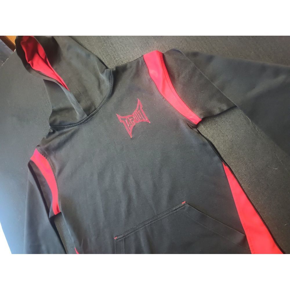 Y2K Tapout Hoodie Youth Large Black Red‎